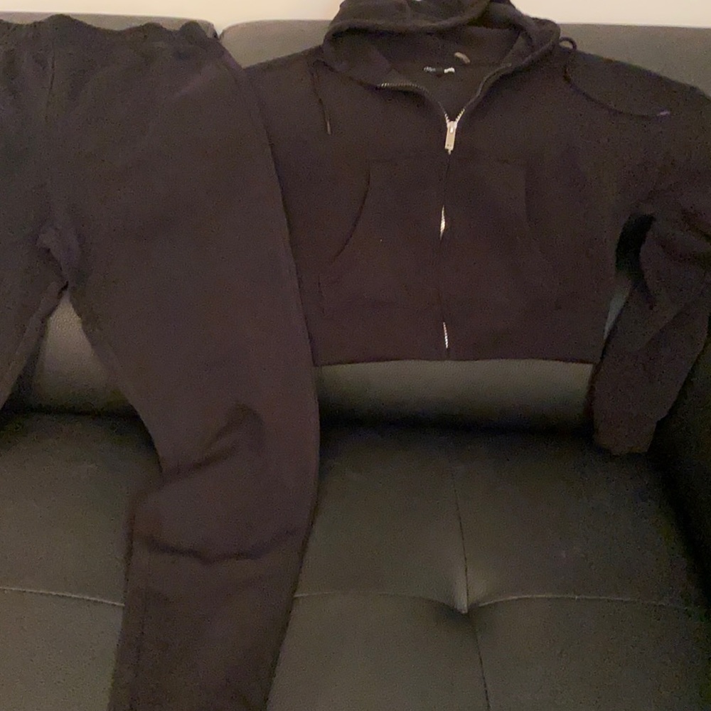 Black sweatsuit